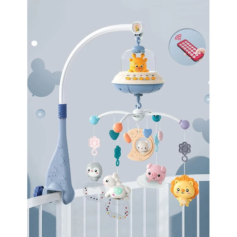 Mobile Musical à Projection | Éveil Sensoriel & Aide au Sommeil Bébé