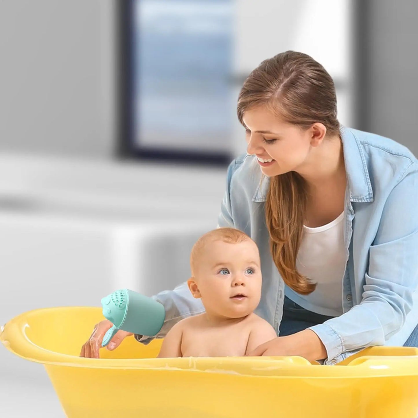 Gobelet de Rinçage pour le Bain de Bébé avec Poignée