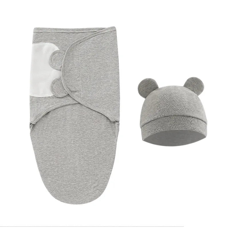 Couverture d'Emmaillotage 100% Coton | Sommeil Paisible & Réconfort Bébé
