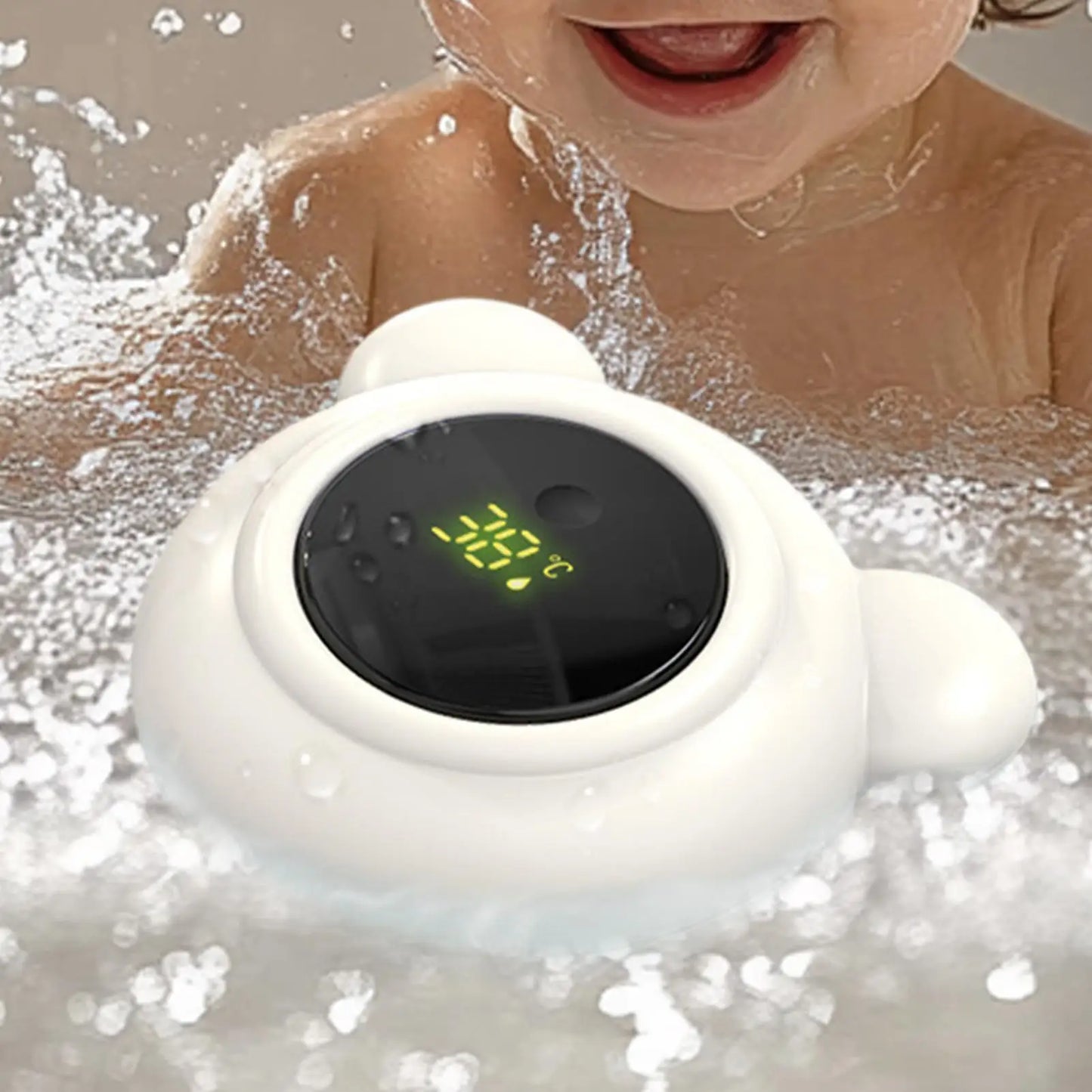 Thermomètre de Bain Numérique pour Bébé | Indicateur de Température Étanche et Flottant