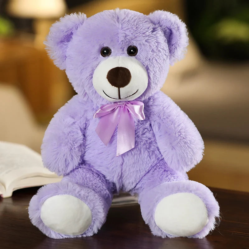 Ours en Peluche Géant avec Nœud Papillon Coloré | Compagnon Câlin XXL