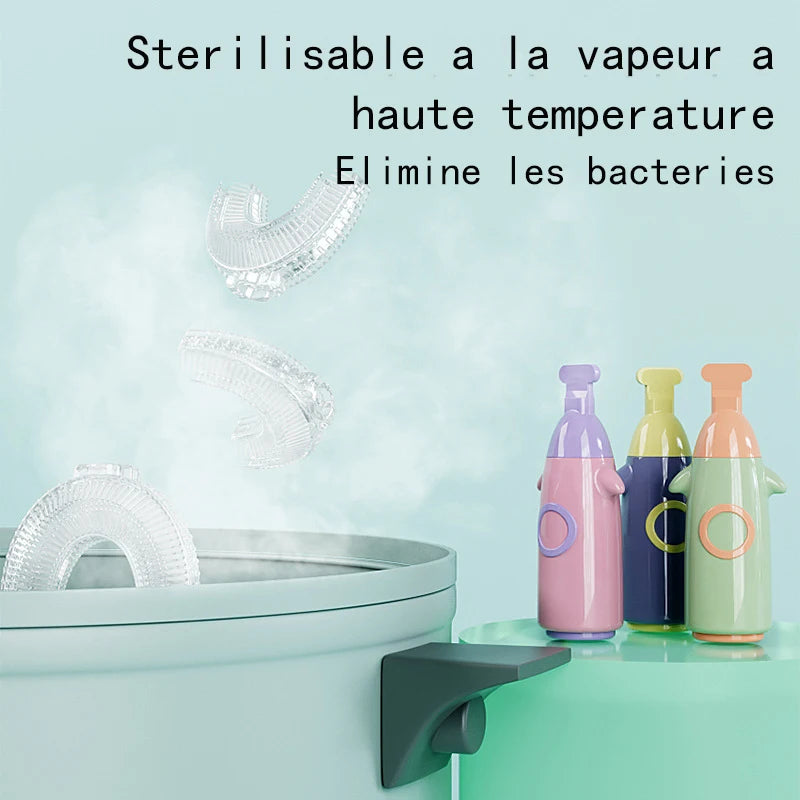 Brosse à Dents en U 360° pour Enfant | Nettoyage Complet et Ludique Évolutif