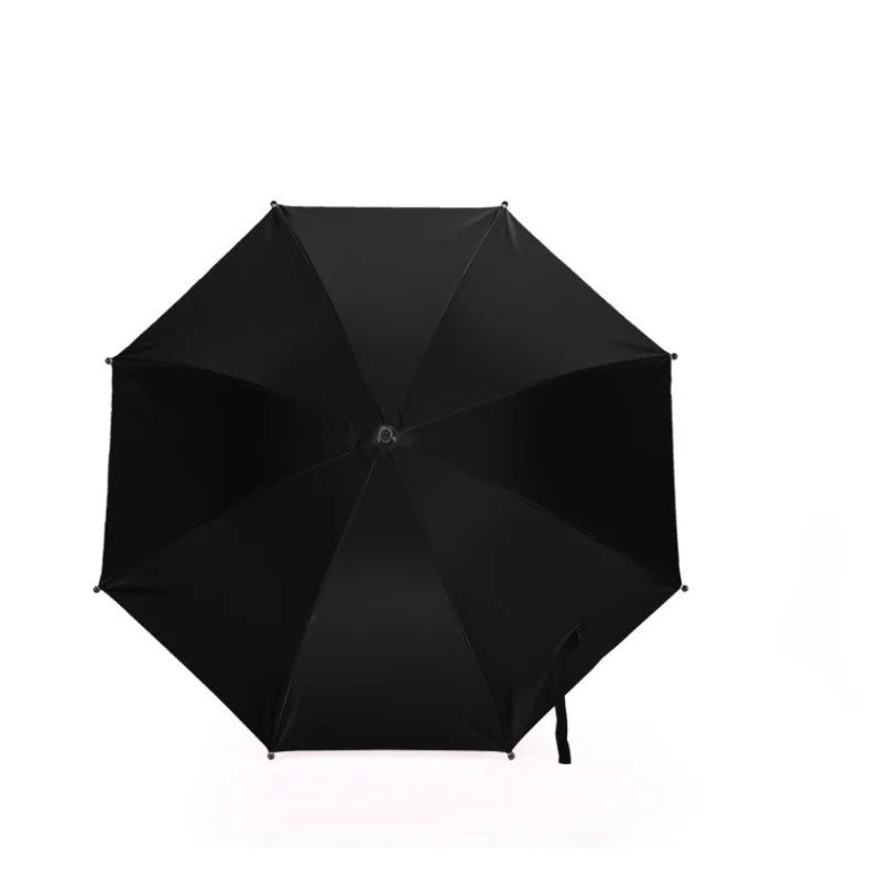 Ombrelle de Poussette Universelle Anti-UV, Parasol Flexible Réglable à 360°