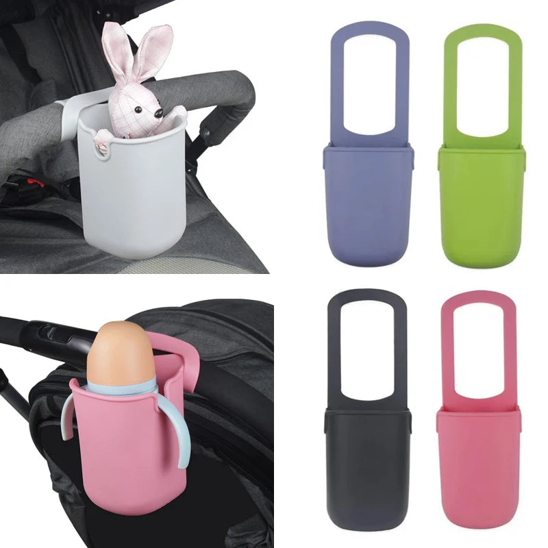 Porte-Gobelet Universel en Silicone pour Poussette | Attache Flexible et Multi-Support