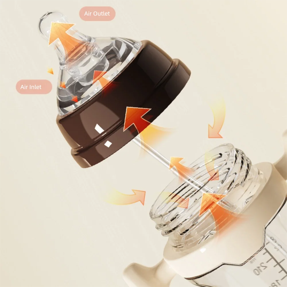 Tasse d'Apprentissage Évolutive pour Bébé | Biberon Paille Anti-Colique 180 ml / 240 ml