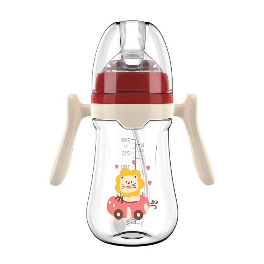 Tasse d'Apprentissage Évolutive pour Bébé | Biberon Paille Anti-Colique 180 ml / 240 ml
