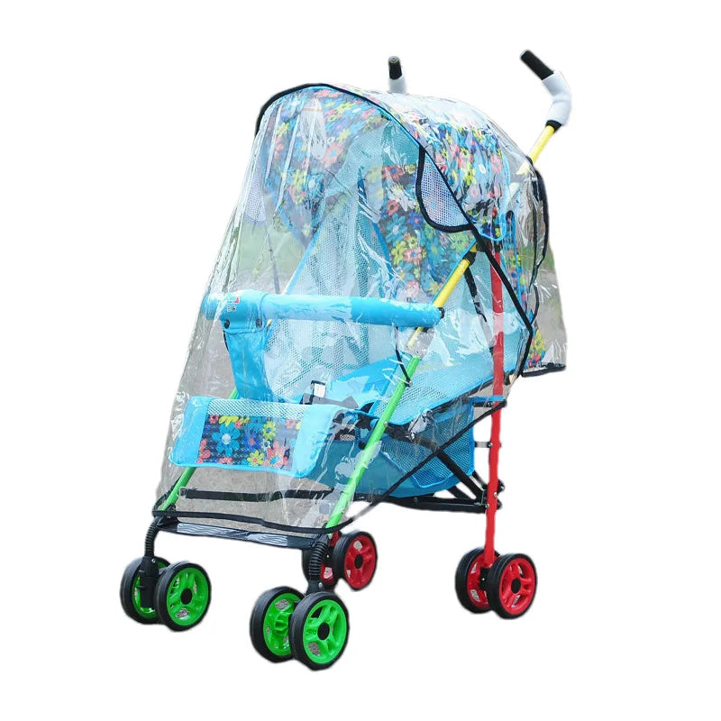 Housse de Pluie Universelle pour Poussette Bébé | Protection & Visibilité Totale