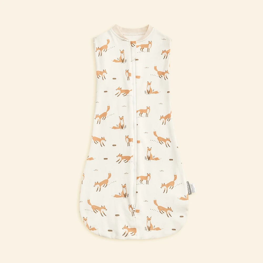 Gigoteuse d'Emmaillotage en Coton Motif Renard | Confort & Nuits Sereines
