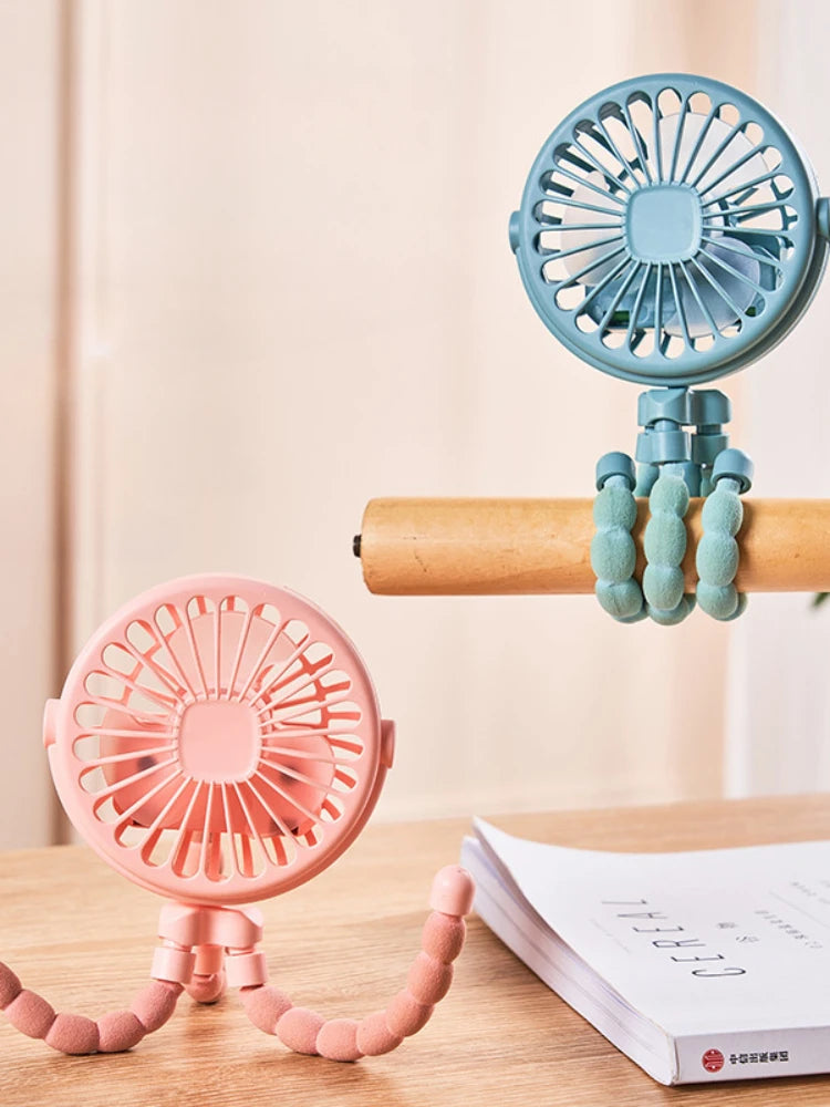 Ventilateur de Poussette Rechargeable à Clip | Fraîcheur & Mobilité
