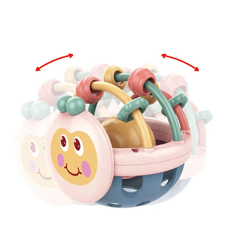 Balle de Préhension et Hochet Sensoriel Bébé | Éveil & Dextérité Petit Insecte