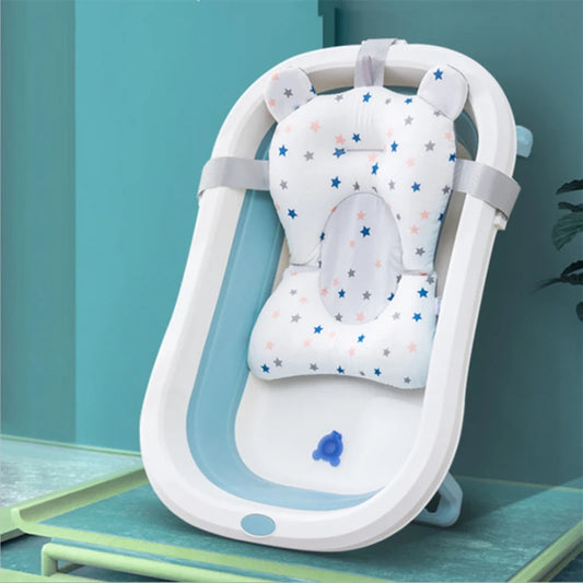 Baignoire Pliable Bébé avec Coussin Ergonomique | Mon Premier Bain Sécurisé
