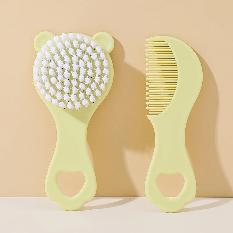 Ensemble Brosse et Peigne Bébé | Kit de Toilette Doux pour Nouveau-Né et Enfant