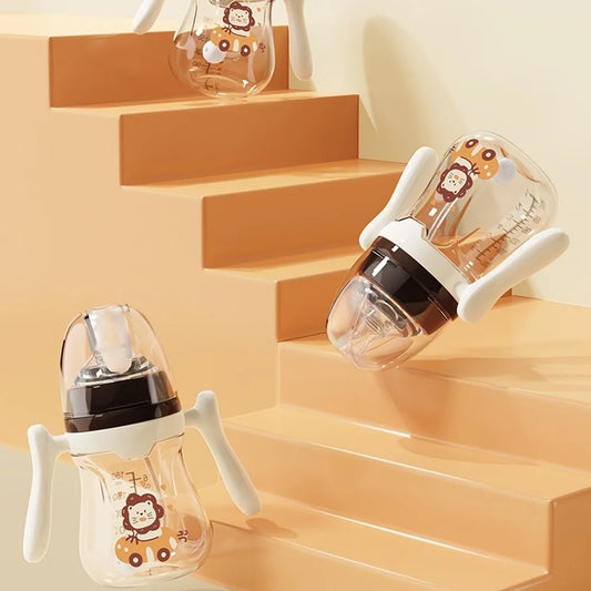 Tasse d'Apprentissage Évolutive pour Bébé | Biberon Paille Anti-Colique 180 ml / 240 ml