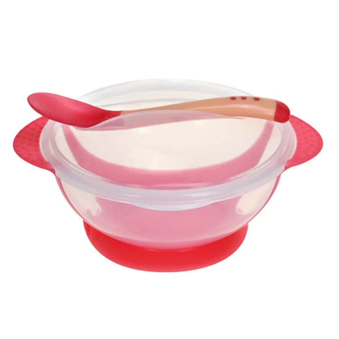 Set repas d'apprentissage : Bol hermétique & Cuillère de sécurité thermosensible