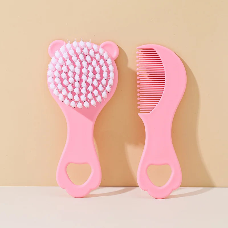 Ensemble Brosse et Peigne Bébé | Kit de Toilette Doux pour Nouveau-Né et Enfant