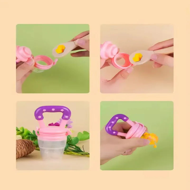Lot de 3 Tétines Grignoteuses en Silicone