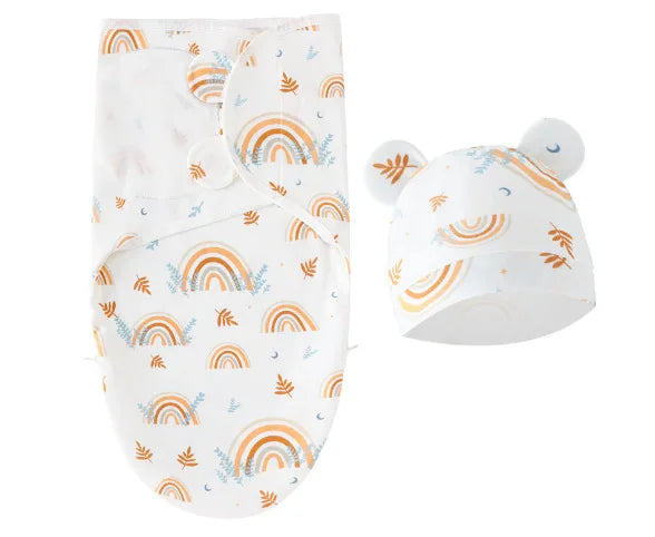 Couverture d'Emmaillotage 100% Coton | Sommeil Paisible & Réconfort Bébé