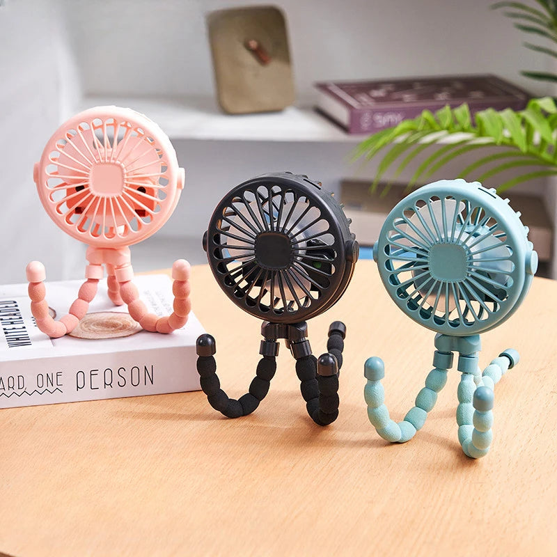 Ventilateur de Poussette Rechargeable à Clip | Fraîcheur & Mobilité