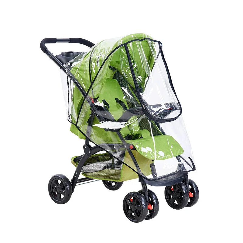 Housse de Pluie Universelle pour Poussette Bébé | Protection & Visibilité Totale