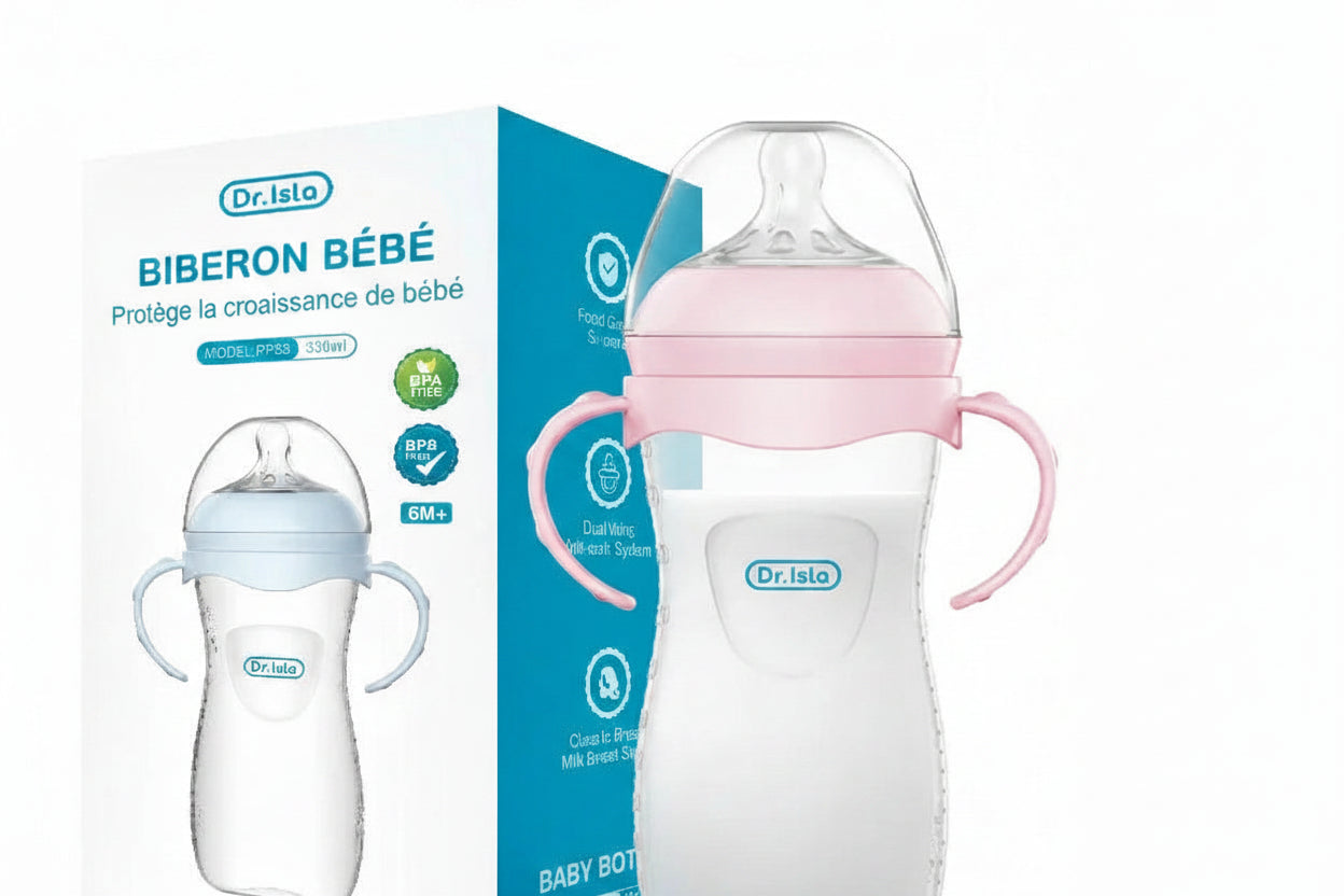 Biberon en PP Sans BPA avec Anses pour Bébé et Nouveau-Né | 150 / 240 / 330 ml