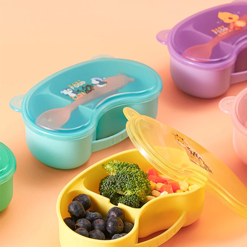 Boîte Repas Compartimentée pour Bébé | Lunchbox Isotherme Chaud/Froid Nomade