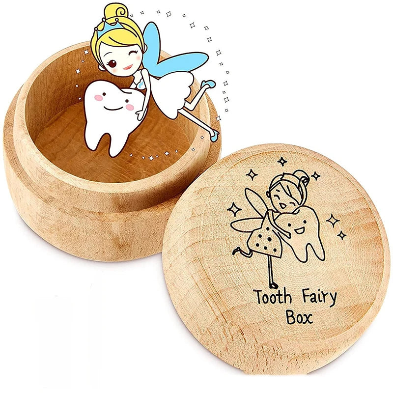 Boîte à Dents de Lait en Bois | Écrin à Souvenirs d'Enfance