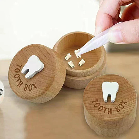 Boîte à Dents de Lait en Bois | Écrin à Souvenirs d'Enfance