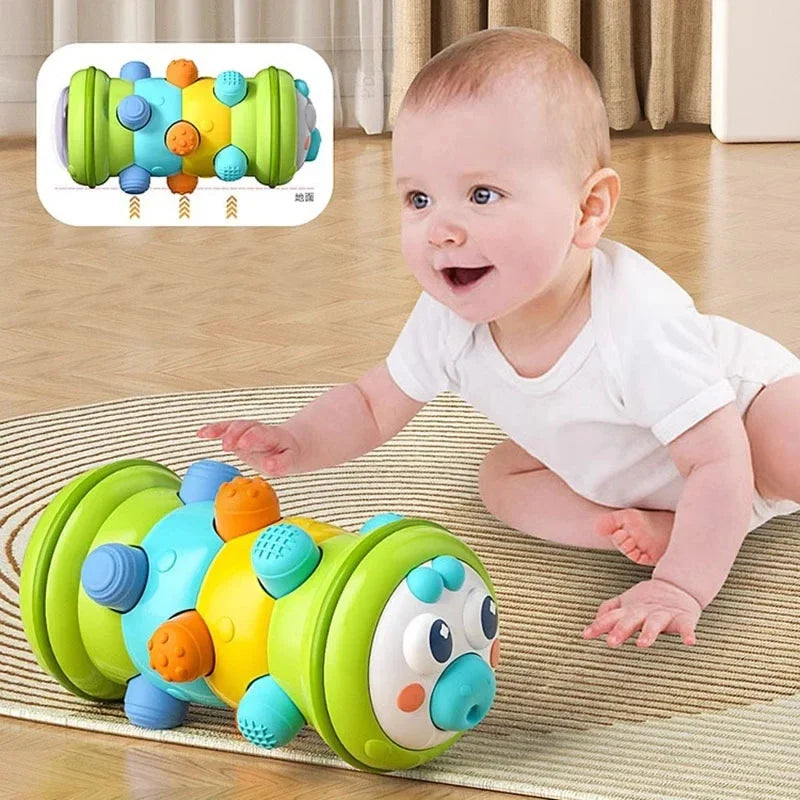 Rouleau de Motricité pour Bébé | Éveil Rampant & Chenille Sensorielle