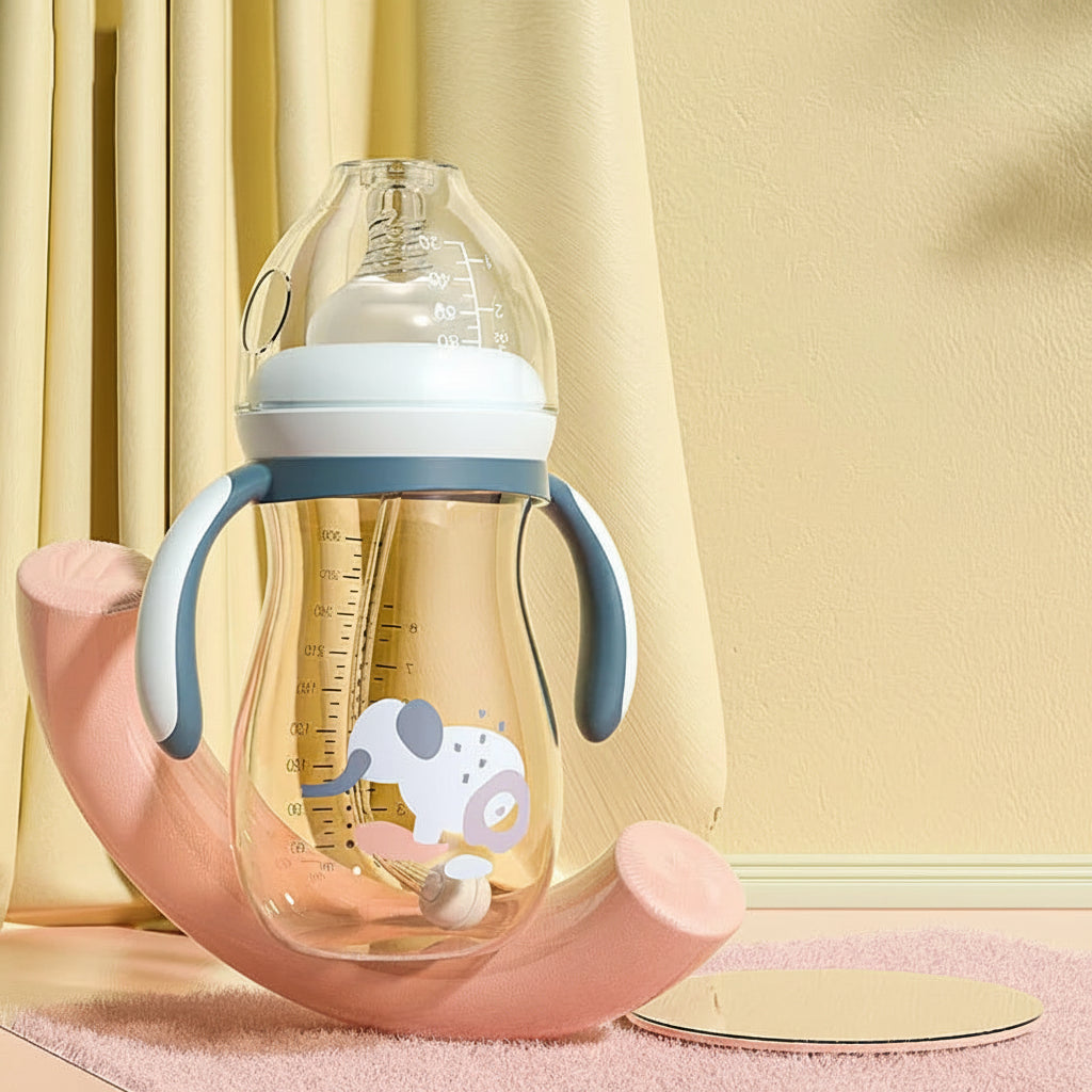 Biberon Évolutif 3-en-1 pour Bébé | Gourde à Paille et Bec de Canard