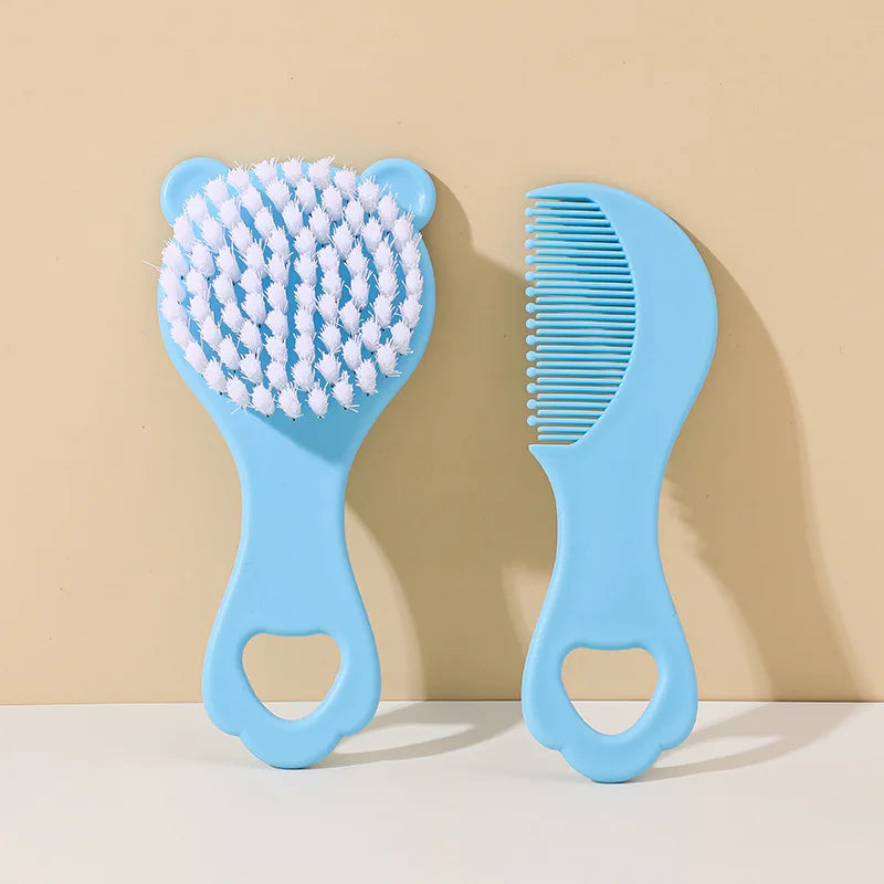 Ensemble Brosse et Peigne Bébé | Kit de Toilette Doux pour Nouveau-Né et Enfant