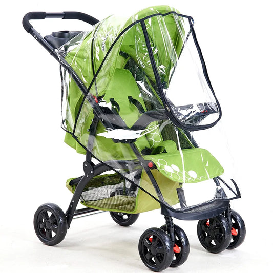 Housse de Pluie Universelle pour Poussette Bébé | Protection & Visibilité Totale