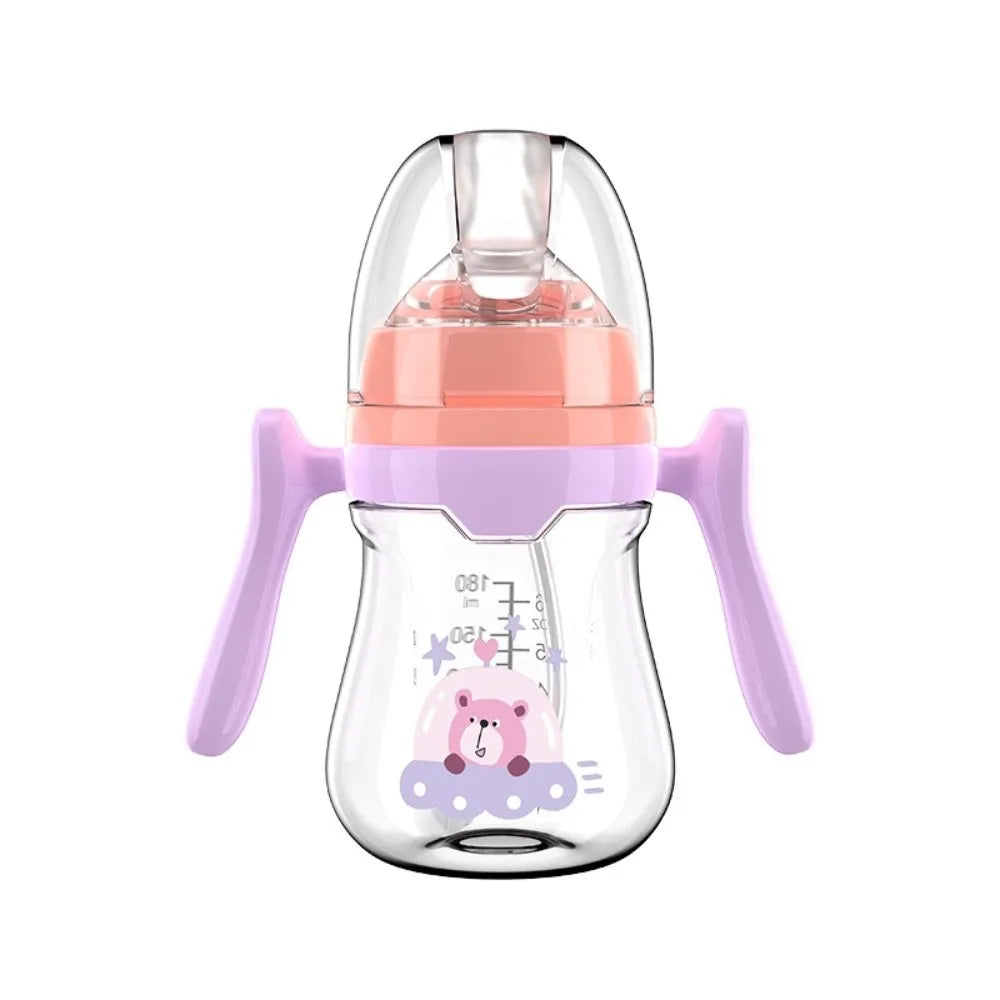 Tasse d'Apprentissage Évolutive pour Bébé | Biberon Paille Anti-Colique 180 ml / 240 ml