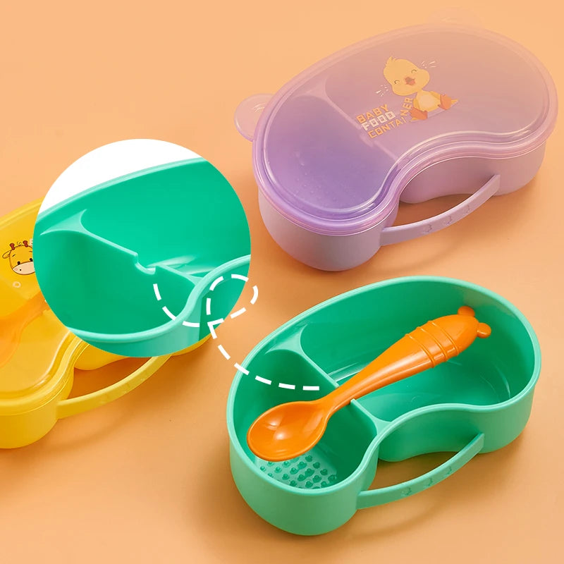 Boîte Repas Compartimentée pour Bébé | Lunchbox Isotherme Chaud/Froid Nomade