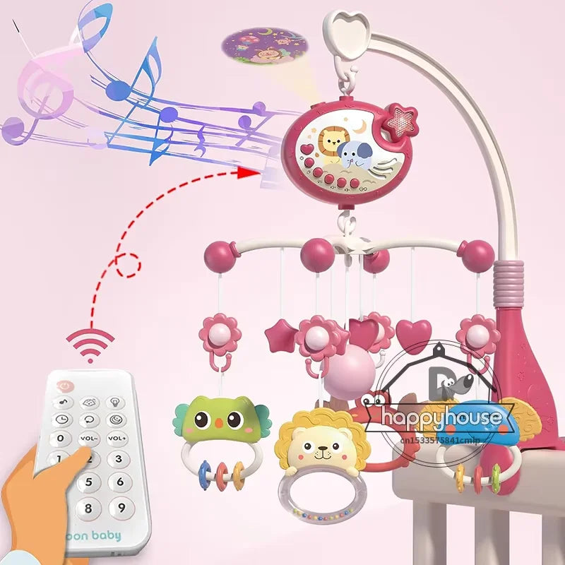 Mobile Musical à Projection | Éveil Sensoriel & Aide au Sommeil Bébé