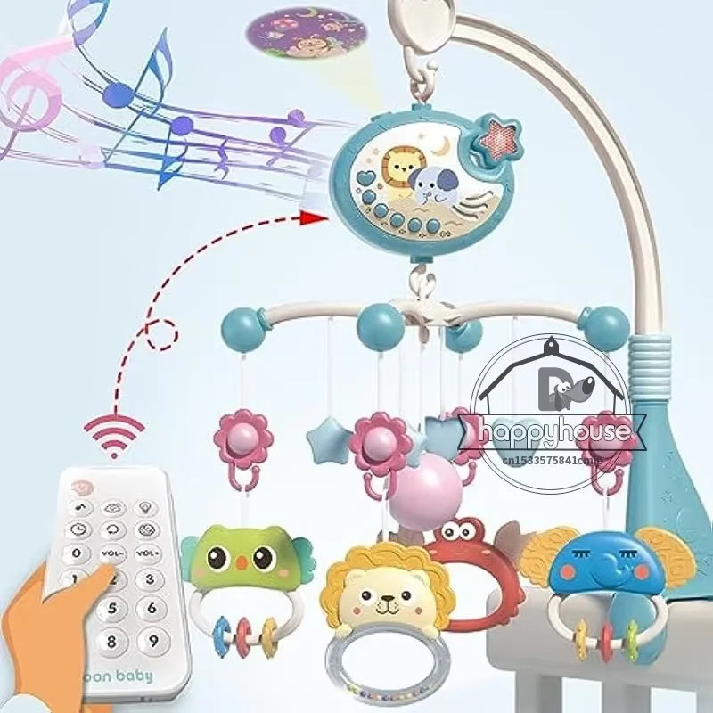 Mobile Musical à Projection | Éveil Sensoriel & Aide au Sommeil Bébé
