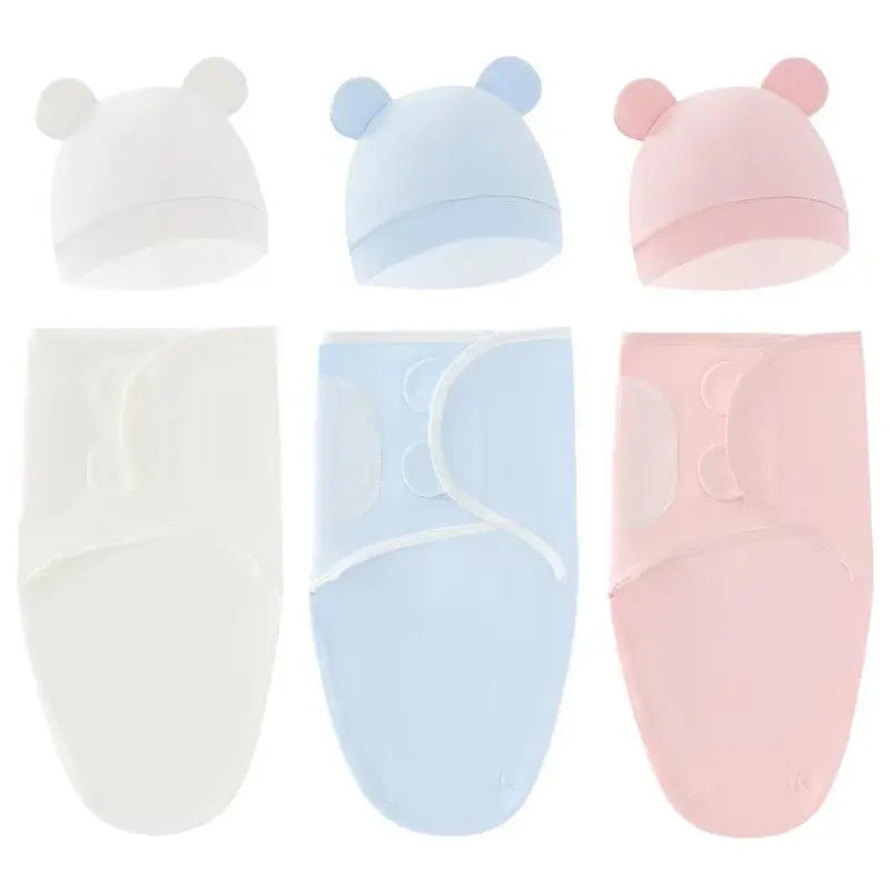 Couverture d'Emmaillotage 100% Coton | Sommeil Paisible & Réconfort Bébé