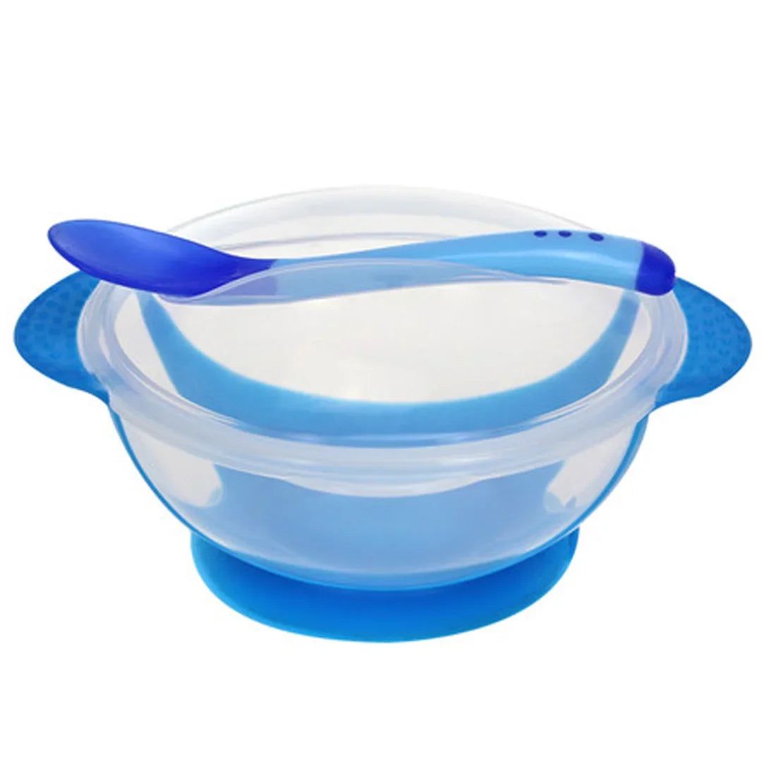 Set repas d'apprentissage : Bol hermétique & Cuillère de sécurité thermosensible