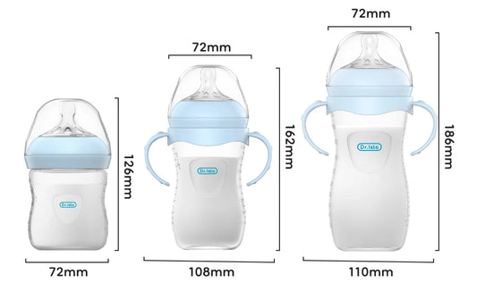 Biberon en PP Sans BPA avec Anses pour Bébé et Nouveau-Né | 150 / 240 / 330 ml