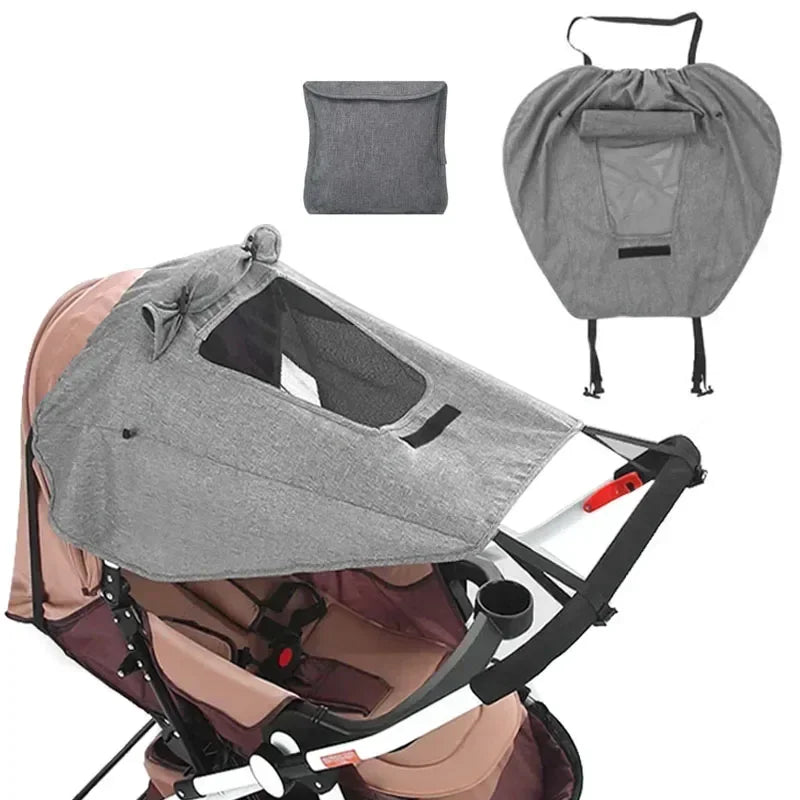 Pare-soleil Poussette Multi-Protection | UV50+, Pluie & Moustiquaire