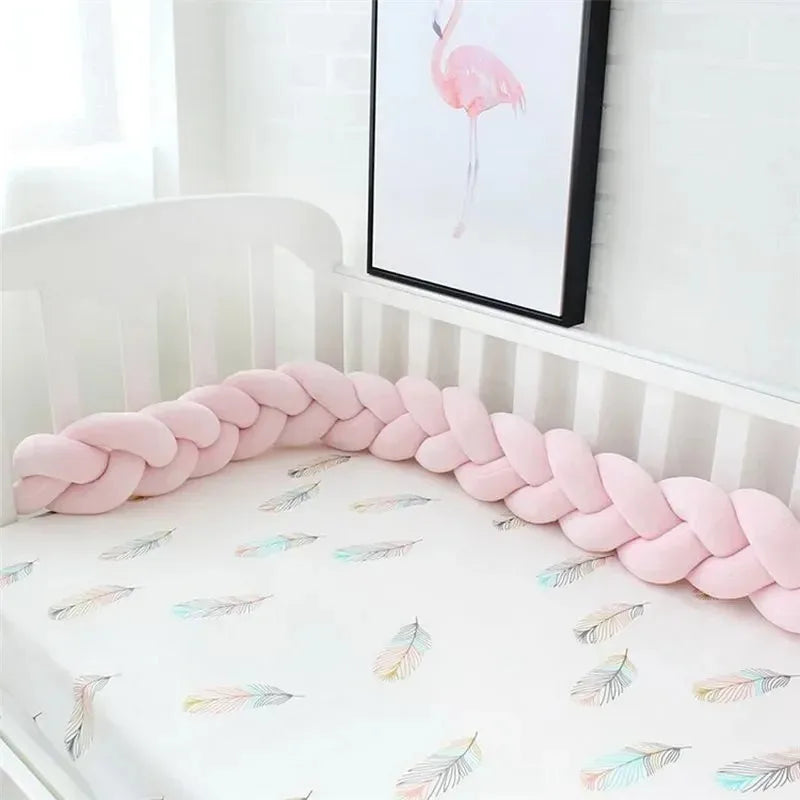 Tour de Lit Bébé Tressé | Pare-Chocs Matelassé Universel