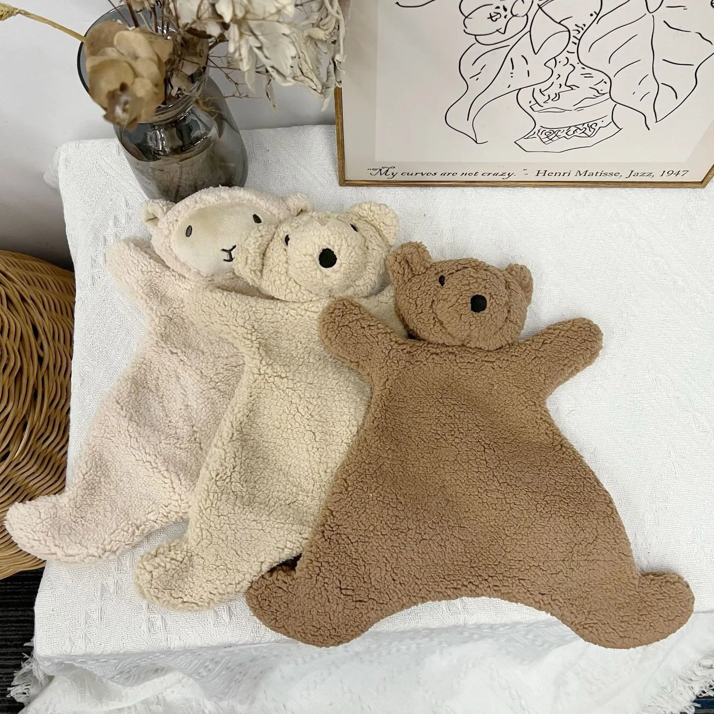 Poupée de Chiffon Dormeuse pour Nouveau-Né | Doudou Réconfortant Premier Âge