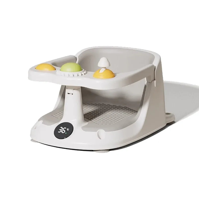 Siège de Bain Bébé Assis avec Gobelet de Rinçage | Anneau de Bain Ergonomique Sécurisé
