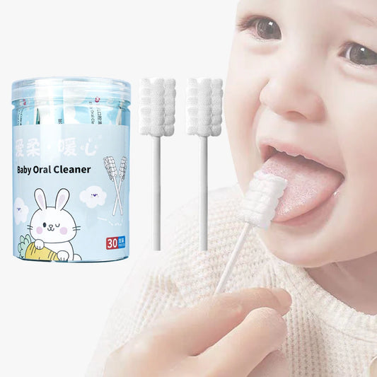Bâtonnets de Nettoyage Buccal pour Bébé | Gaze Jetable Spéciale Gencives et Langue