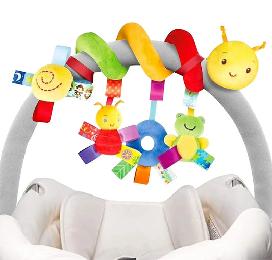 Spirale d'Activités Suspendue pour Bébé | Jouet d'Éveil pour Poussette et Siège Auto