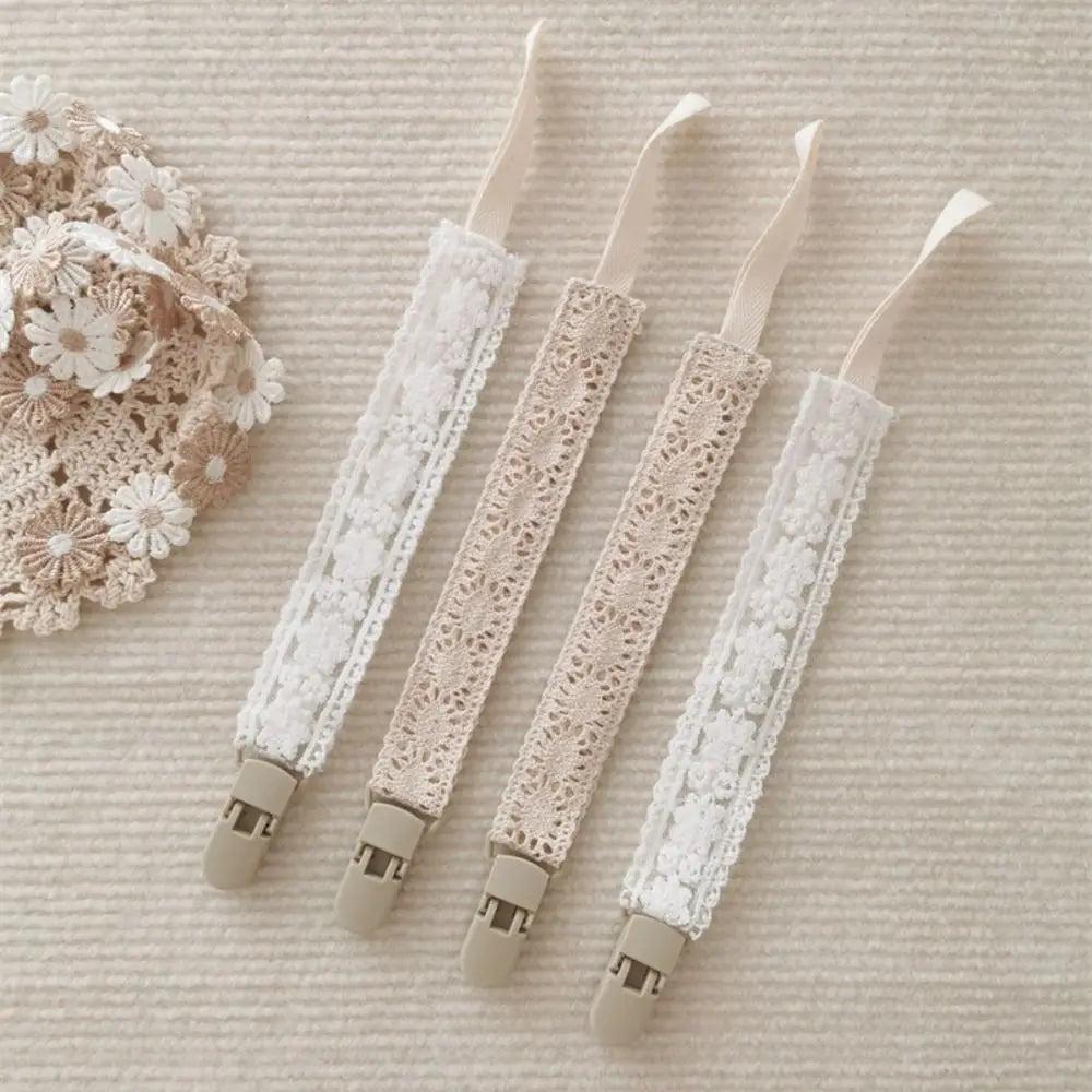 Attache-Tétine en Tissu Floral pour Bébé | Élégance Retro & Sécurité