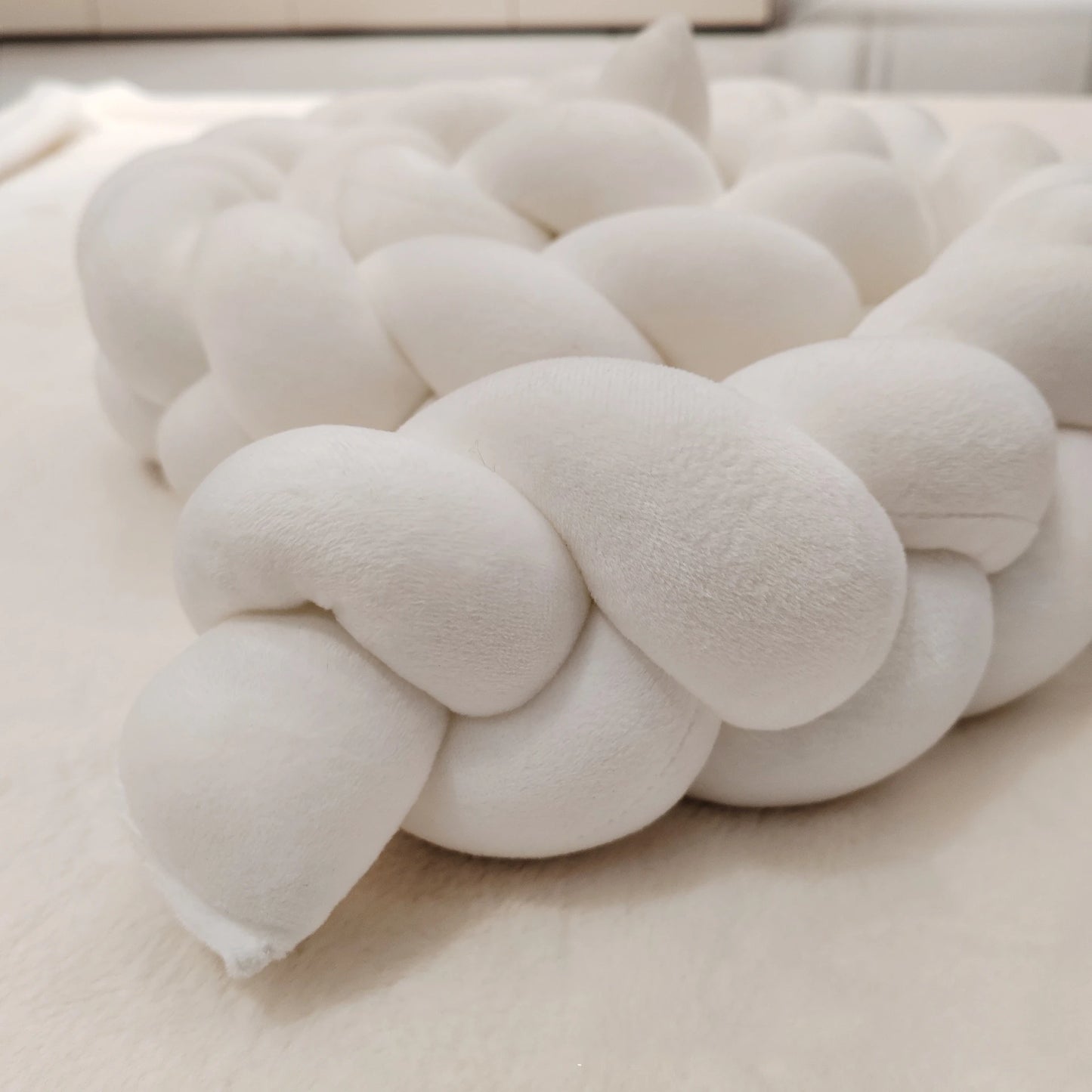 Tour de Lit Bébé Tressé | Pare-Chocs Matelassé Universel