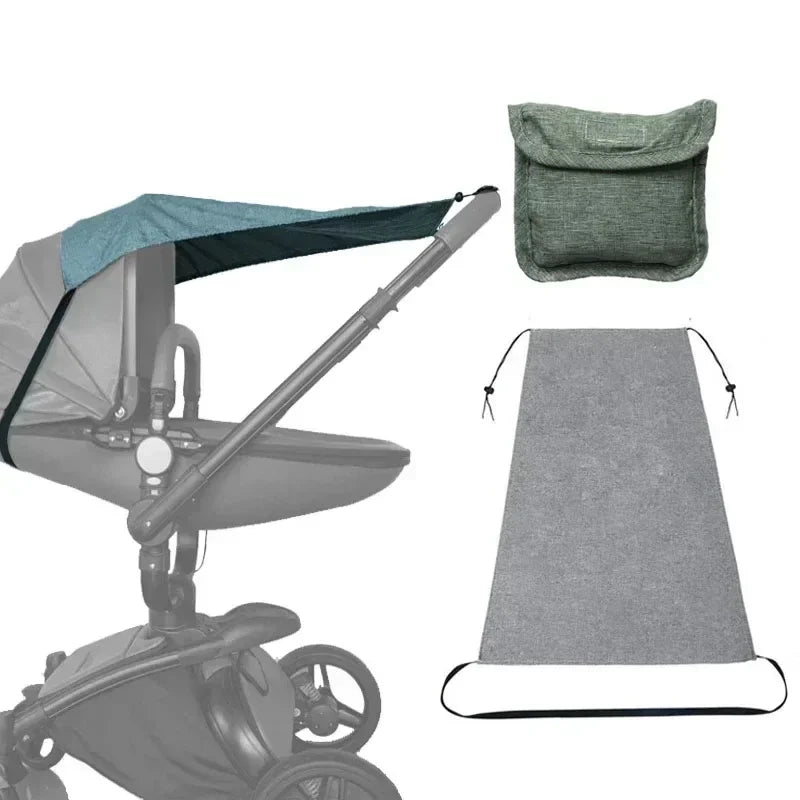 Pare-soleil Poussette Multi-Protection | UV50+, Pluie & Moustiquaire