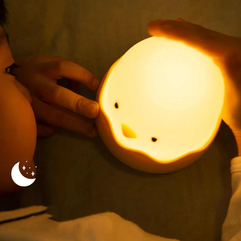 Veilleuse Tactile Poussin | Intensité Variable & Rechargeable