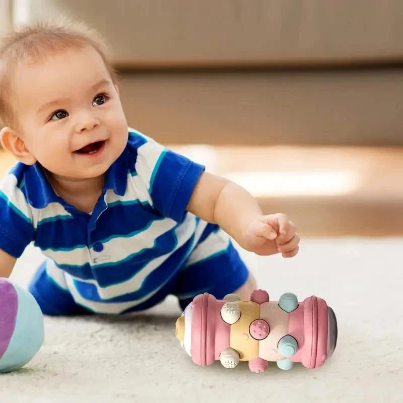 Rouleau de Motricité pour Bébé | Éveil Rampant & Chenille Sensorielle