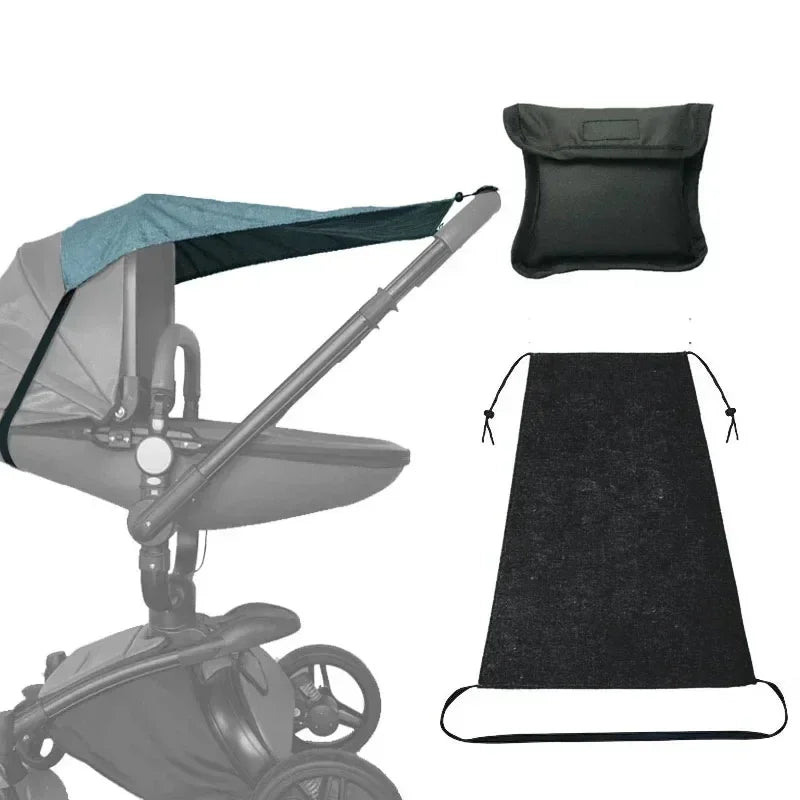 Pare-soleil Poussette Multi-Protection | UV50+, Pluie & Moustiquaire